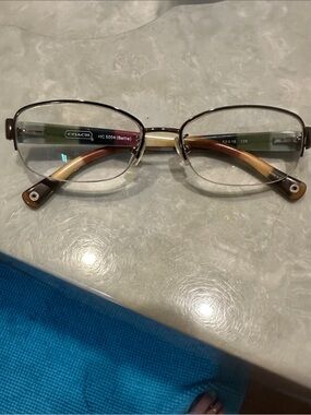 Coach Bettie Eyeglasses — Brown and Green Accents